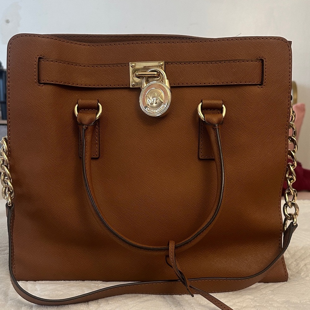 Michael Kors Tan Leather Satchel